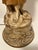 Antique C.1920s j.b. Hirsch Figural Porcelain Lady Lamp Wood Chalkware Base 39.5 For Sale - Image 4 of 12