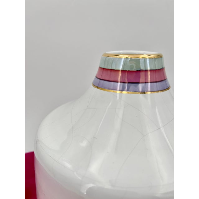 Mid-Century Modern Vintage Italian Ceramic Vase by Nazareno Picchiotti from Deruta, 1970s For Sale - Image 3 of 15