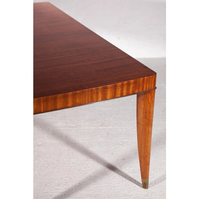 Art Deco Model Voltaire Extandeble Dining Table attributed to De Coene, Belgium, 1941 For Sale - Image 4 of 10