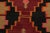 Rug & Kilim Handwoven Antique Persian Kilim Rug in Wine Black and Orange Geometric Pattern For Sale - Image 4 of 7