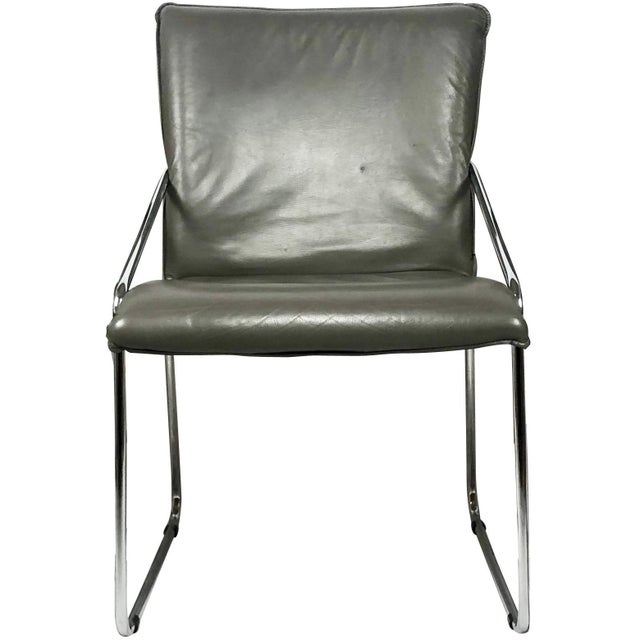 Mid-Century Tubular Steel Office Chair, 1960s, Set of 3 For Sale - Image 14 of 14