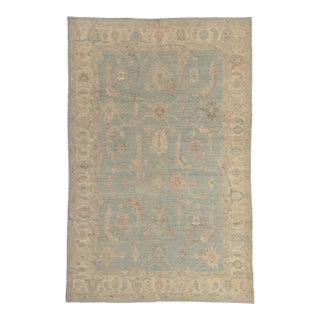 Contemporary Pakistani Oushak Rug, 05'10 X 09'00 For Sale
