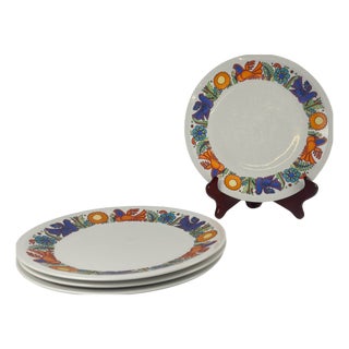 Acapulco Dinner Plates by Villeroy and Boch, 1970s, Set of 4 For Sale