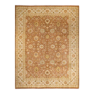 Mogul, One-of-a-Kind Hand-Knotted Area Rug in Brown, 10' 1" x 13' 0" For Sale