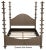 Mid-Century Modern NOIR Ferrett Bed, Cal-King, Weathered For Sale - Image 3 of 5