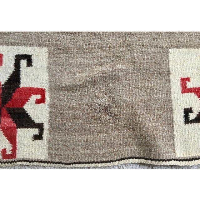 1940 Vintage Twirling Star Cornered Blanket in the Native American Style - For Sale - Image 12 of 13