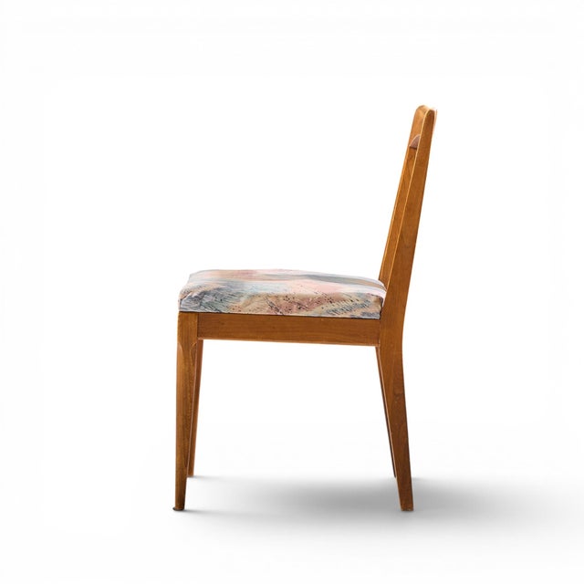 Ramseur Mid Century Walnut and Cane Dining Chairs - Set of 6 For Sale - Image 9 of 17