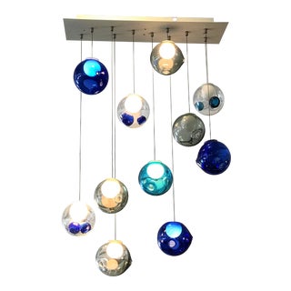 Bocci 28 Series Blown Glass Waterfall Pendant Light For Sale