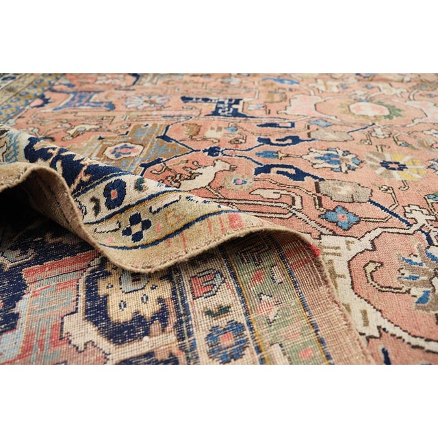 Textile 12'x18' Vintage Persian Tabriz Rug With Rare Calligraphy Motif For Sale - Image 7 of 11