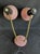 1950s Mid-Century Modern Dual Gooseneck Desk Lamp; Pink and Black Metal Cones For Sale In Oklahoma City - Image 6 of 14