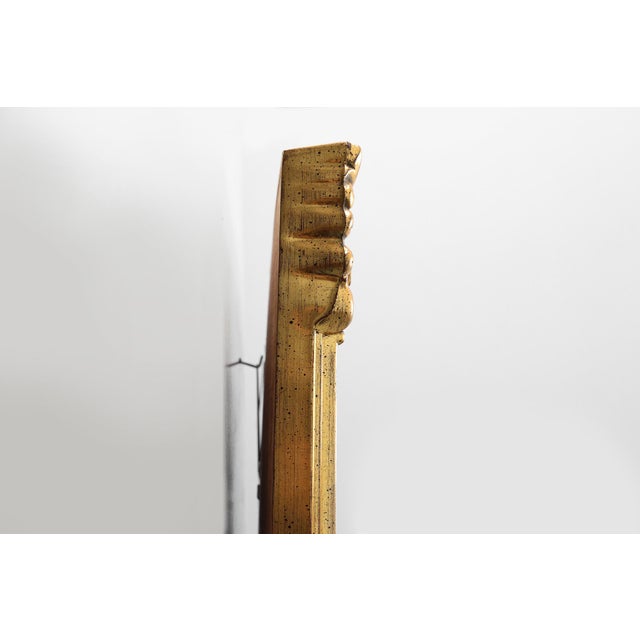 1980s Mid-Century Rectangular Gilt Mirror from Deknudt, Belgium, 1980s For Sale - Image 5 of 12