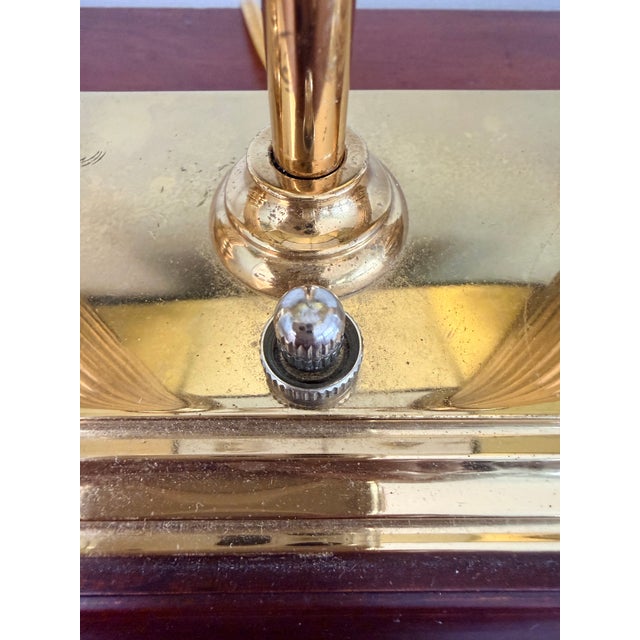 French Brass Tole Bouillotte Candlestick Lamp For Sale In Savannah - Image 6 of 11