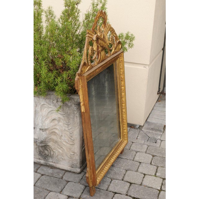 French Louis XVI Late 18th Century Giltwood Mirror with Liberal Arts Motifs For Sale - Image 11 of 11