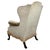 Wood Antique Early 20th Century English Mahogany Wingback Armchair For Sale - Image 7 of 13