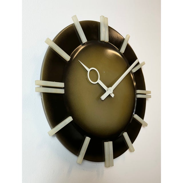 1970s Industrial Office Wall Clock from Pragotron, 1970s For Sale - Image 5 of 18