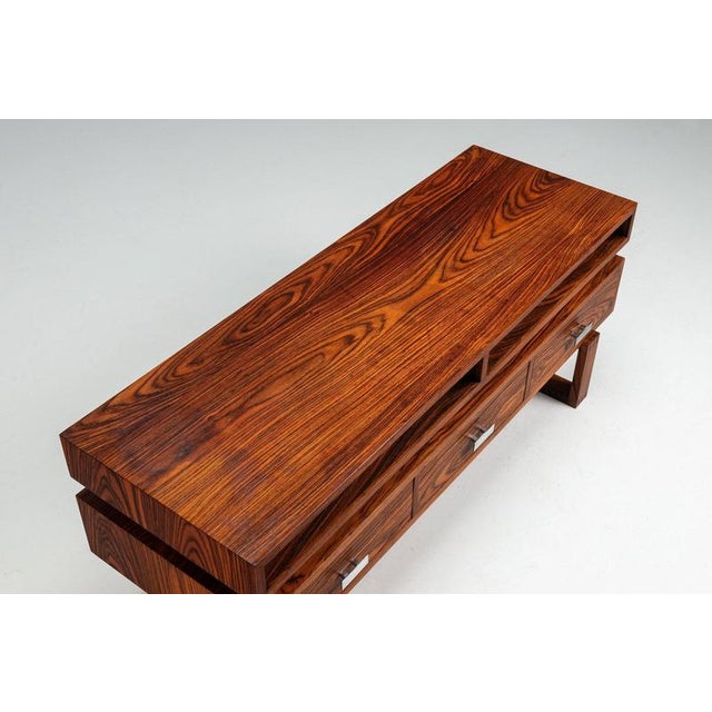 Mid-Century Modern Floating Media Console in Rosewood, Denmark, 1960s For Sale - Image 7 of 12