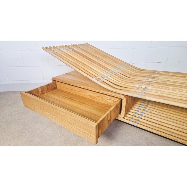Vintage Danish Ash Chez Daybed by Birge Scheider, 1970s For Sale - Image 13 of 14