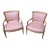 Pair Hot Pink 1950s French Chairs For Sale