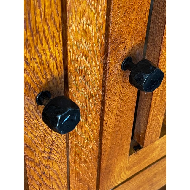 Ash Wood Sideboard by Jean Touret and the Artisans of Lozère, 1957 For Sale - Image 4 of 7