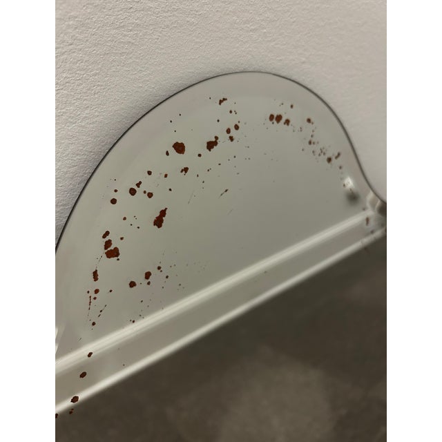 Pottery Barn Frameless Beveled Mirror With Antiqued Patina For Sale In New York - Image 6 of 9