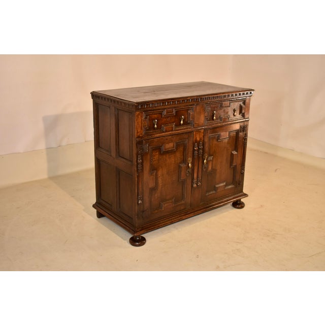 English Early 18th Century English Geometric Buffet For Sale - Image 3 of 8