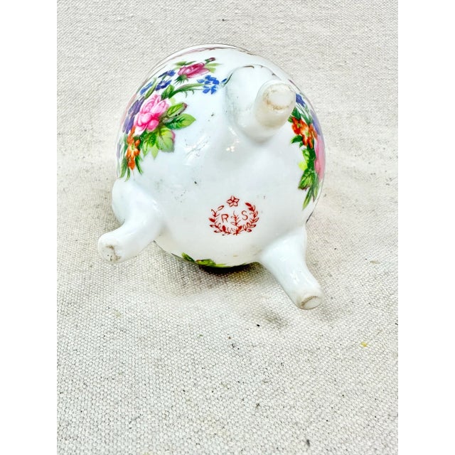 Ceramic Vintage Rs Prussia Pink Egg Trinket Box For Sale - Image 7 of 7