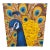 Vibrant Peacock Oil on Canvas Original Signed Painting For Sale