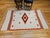 Vintage Southwestern Serape Saltillo Kilim Rug, Handwoven Wool, Lozenge Medallion, 4x6 For Sale - Image 10 of 11