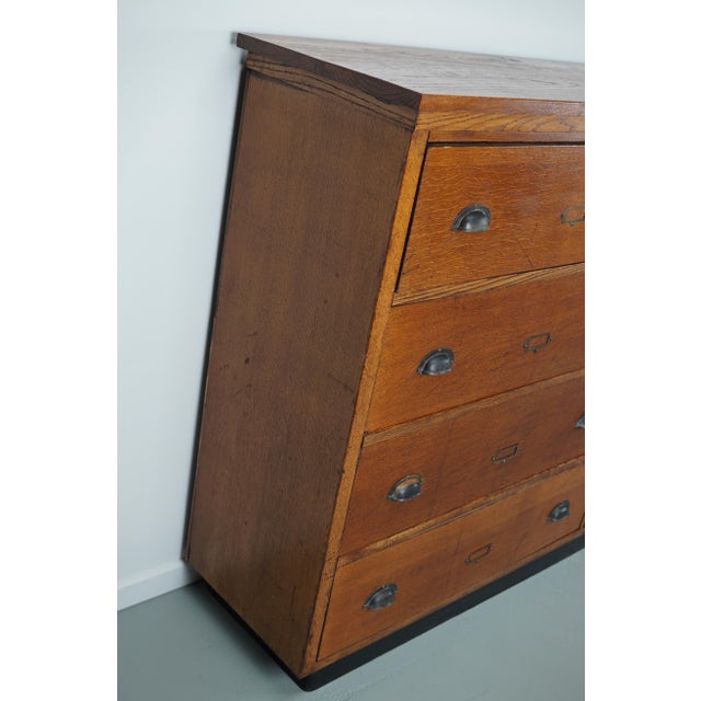 Large Dutch Oak Apothecary Cabinet, 1930s For Sale - Image 16 of 18