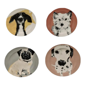 Sally Muir Dog-a-Day Dessert Plate Set of 4