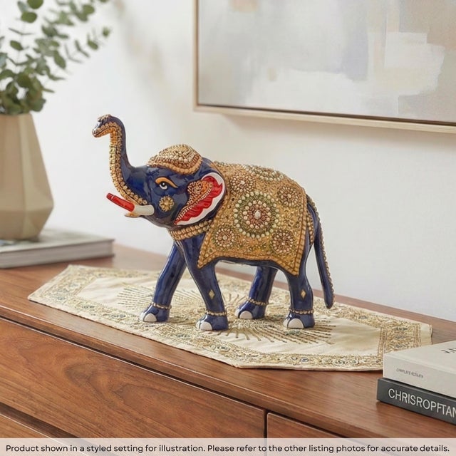 Dimensions: 9" W x 3.5" D x 8" H This piece is handcrafted by artisans using basic hand tools. Due to the nature of this...