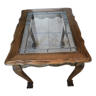 Antique Victorian Oak Side Table For Sale