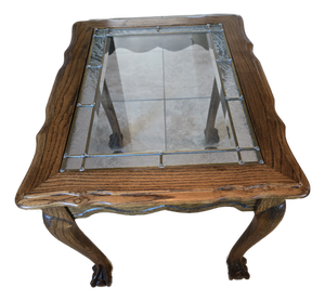 Antique Victorian Oak Side Table