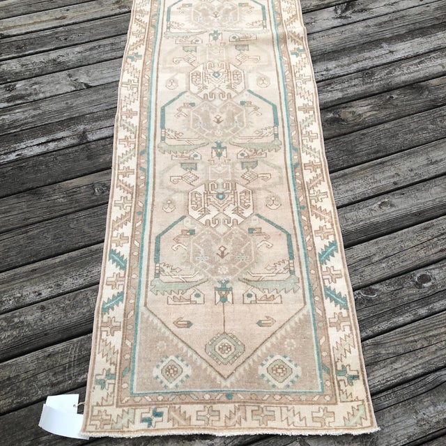 Antique Runner Rug | Art Deco Design | 3x10 For Sale In Houston - Image 6 of 8