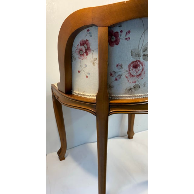 Vintage French Vanity Slipper Chair For Sale - Image 4 of 9