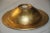 Late 20th Century Vintage Vietri Decorative Ceramic Centerpiece Bowl in Distressed Gold For Sale - Image 5 of 10