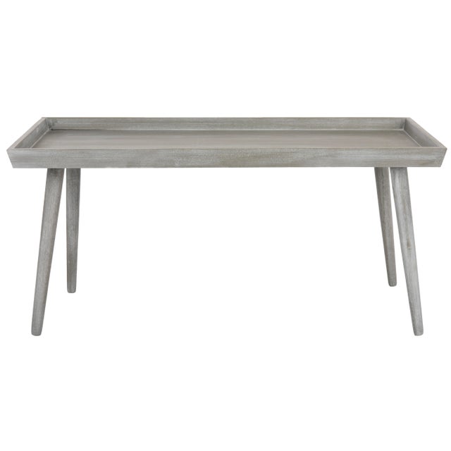 Slate Gray Coffee Table With Tray Top in Slate Grey For Sale - Image 8 of 8