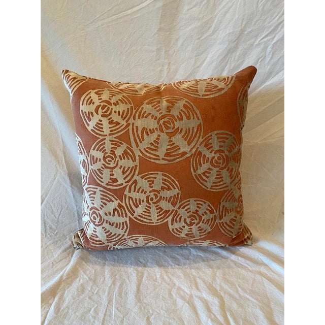 The "Pair of Galbraith & Paul Throw Pillows" by Paul Aho, made in the United States between 2000 and 2009, seamlessly...