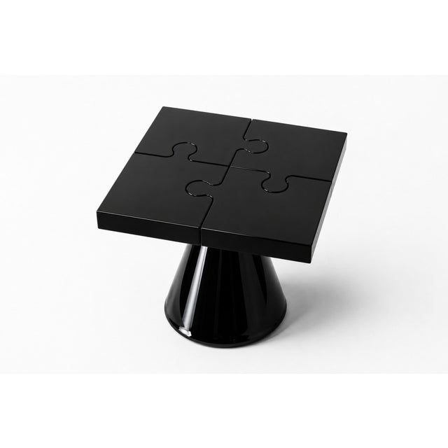 Contemporary Popzlle Side Table in Black Lacquer by Alexandre Ligios For Sale - Image 3 of 5