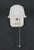 Art Deco Mid 20th Century Restored Art Deco White Porcelain Wall Sconce With Pull Chain For Sale - Image 3 of 7