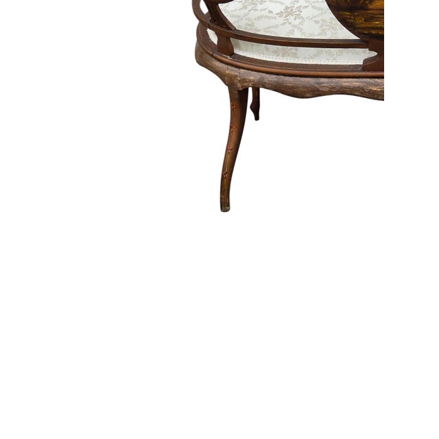 19th Century French Louis XV Style Hand-Painted Romantic Settee / Loveseat For Sale - Image 10 of 18