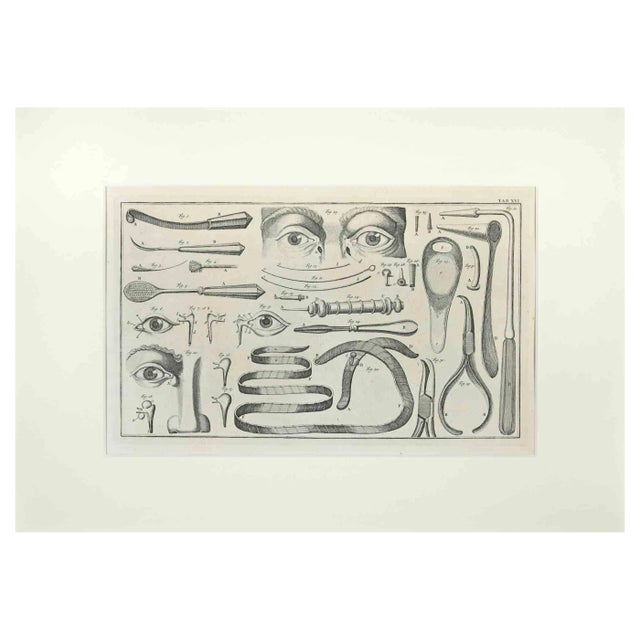 Lorenz Heister, Surgical Instruments, Etching, 1750 For Sale
