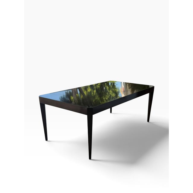 Nancy Corzine Art Deco Style Nancy Corzine Modern Mahogany Dining Table For Sale - Image 4 of 7