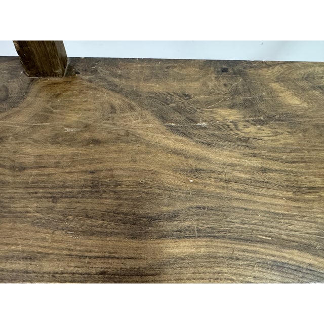 1960s Mid-Century Sculptural Elm Bench, 1960s For Sale - Image 5 of 18