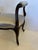 Hollywood Regency Carved Mahogany Bench With Grey Silk Upholstery For Sale - Image 3 of 11