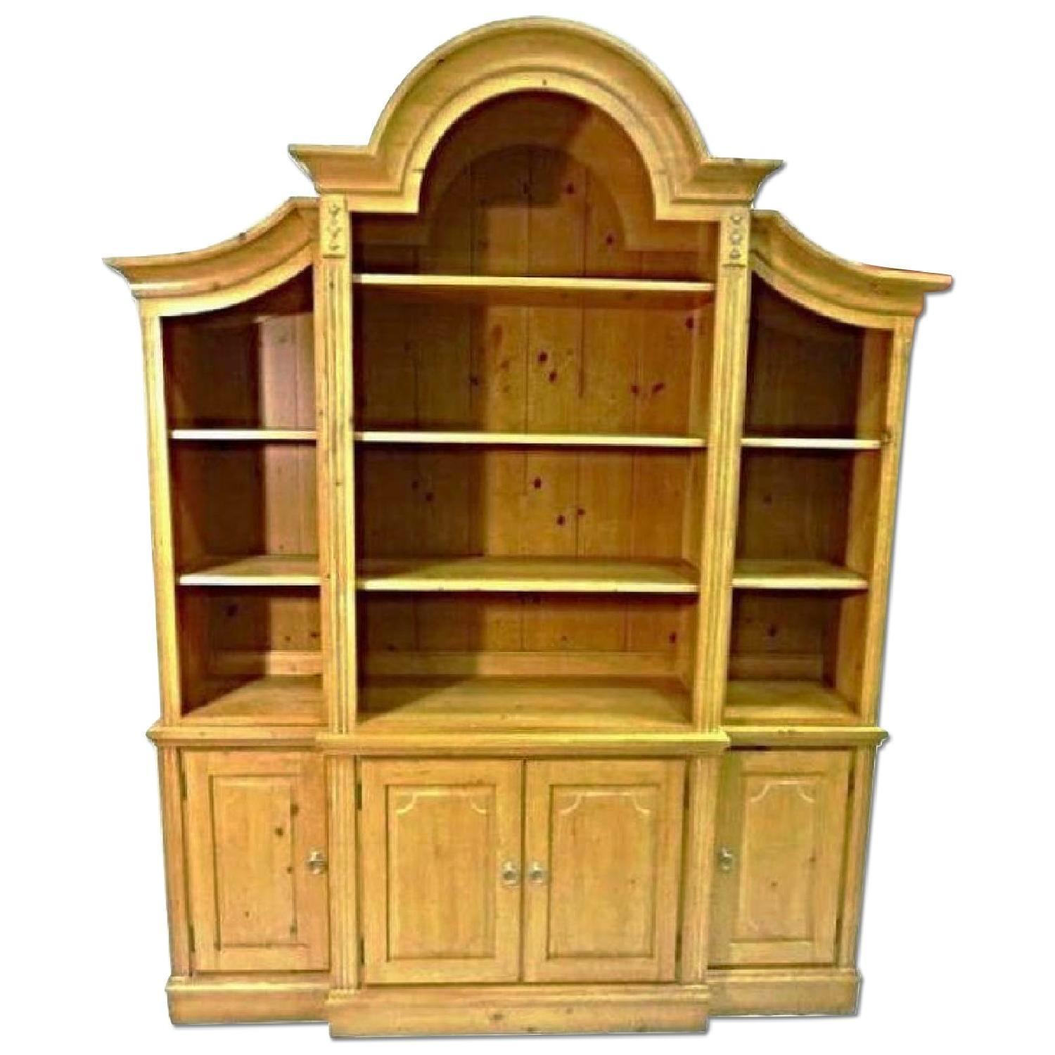 Ethan Allen French Country Pine Hutch Chairish