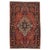 Antique Farahan Sarouk Rug, Handmade Oriental Rug, Rusty Red Navy Blue Very Fine For Sale - Image 18 of 18