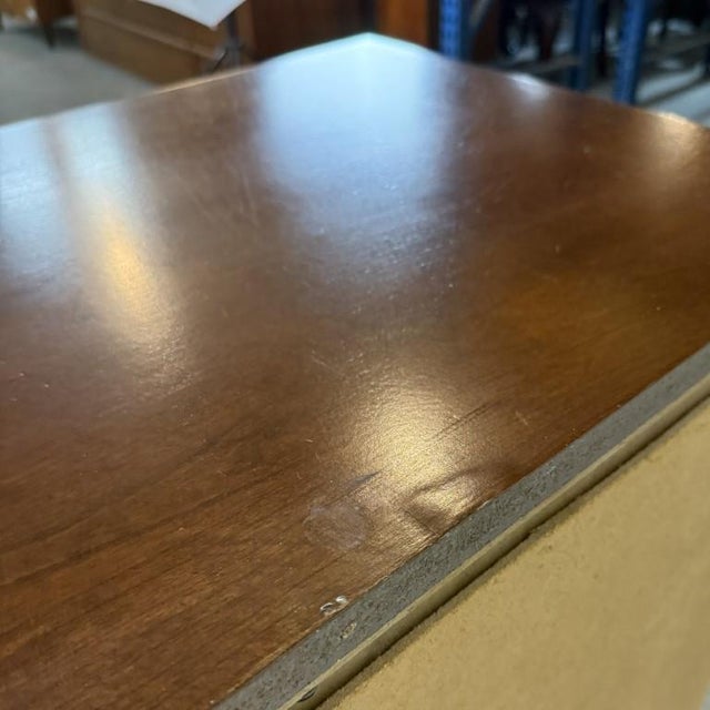 Late 20th Century Cherry Dresser With Trifold Mirror For Sale - Image 13 of 15