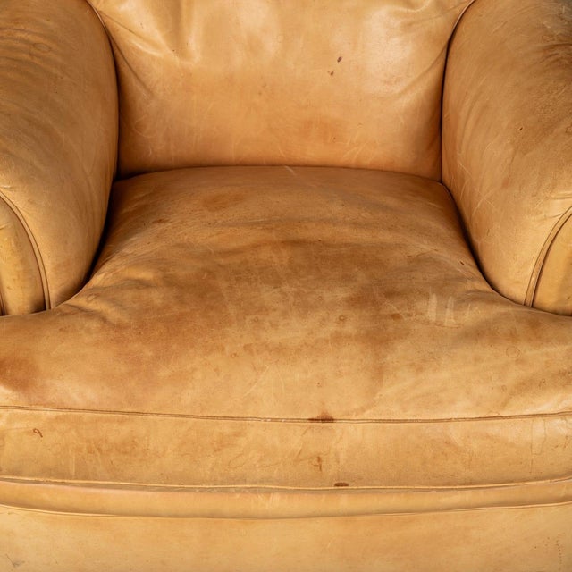 Vintage Italian Tan Leather Chairs by Poltrona Frau, 1970, Set of 2 For Sale - Image 10 of 18