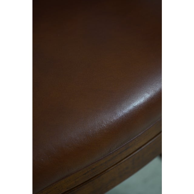 Set of 3 Hancock & Moore Leather Bar Counter Chairs For Sale - Image 12 of 18